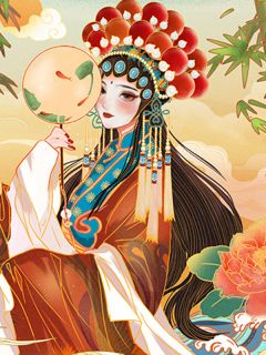 春上小桃枝